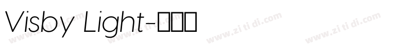 Visby Light字体转换